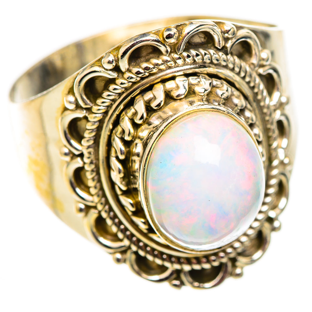 Ethiopian Opal Rings handcrafted by Ana Silver Co - RING124661 - Photo 2
