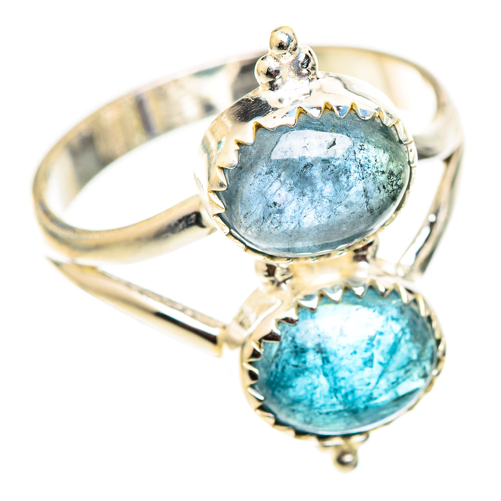 Bllue Tourmaline Rings handcrafted by Ana Silver Co - RING124664 - Photo 2