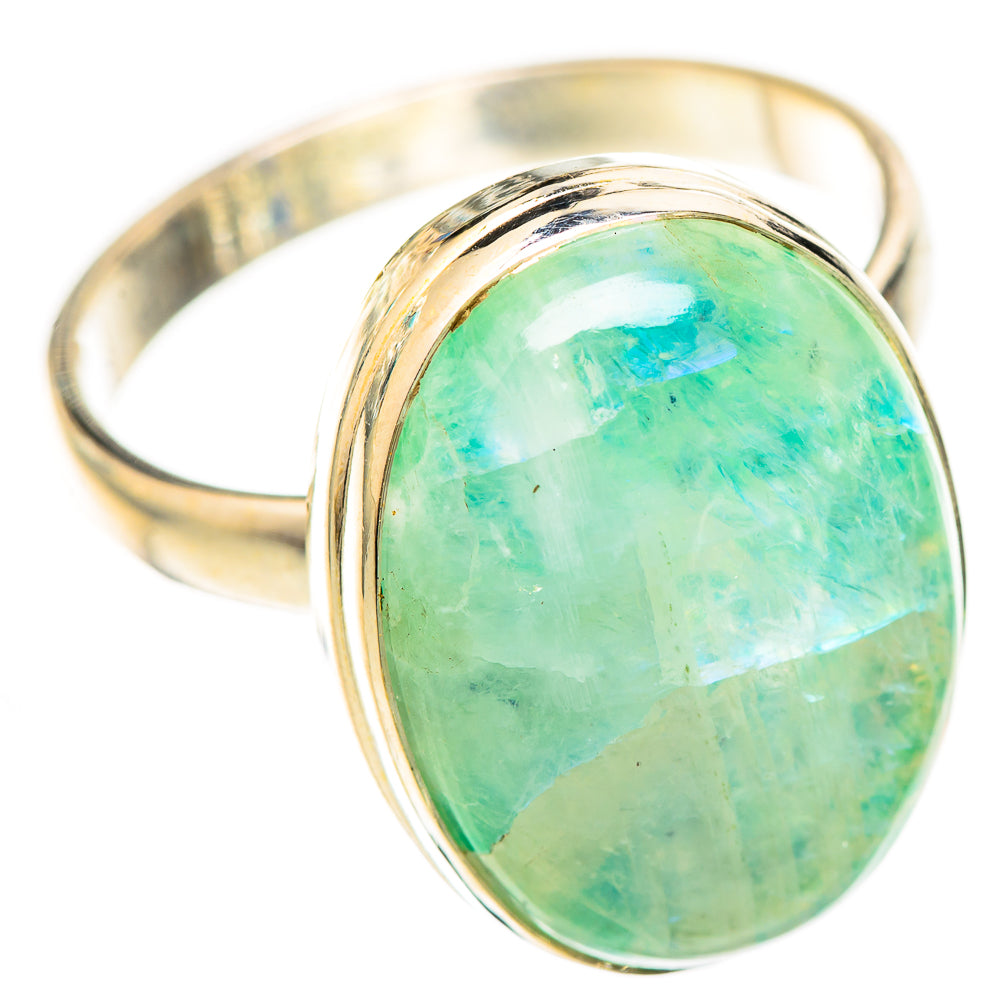 Green Moonstone Rings handcrafted by Ana Silver Co - RING124673 - Photo 2