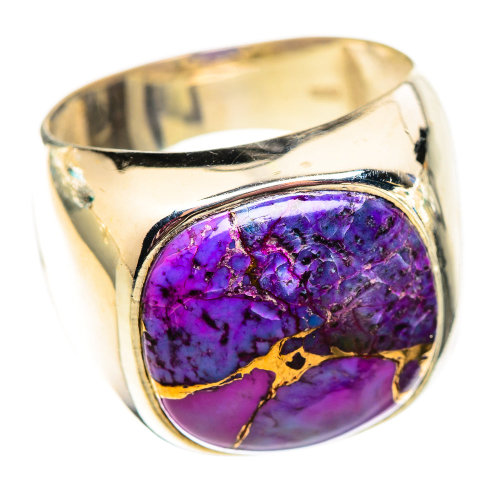 Purple Copper Composite Turquoise Rings handcrafted by Ana Silver Co - RING124679 - Photo 2