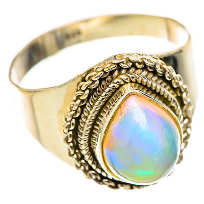 Ethiopian Opal Rings handcrafted by Ana Silver Co - RING124682 - Photo 2