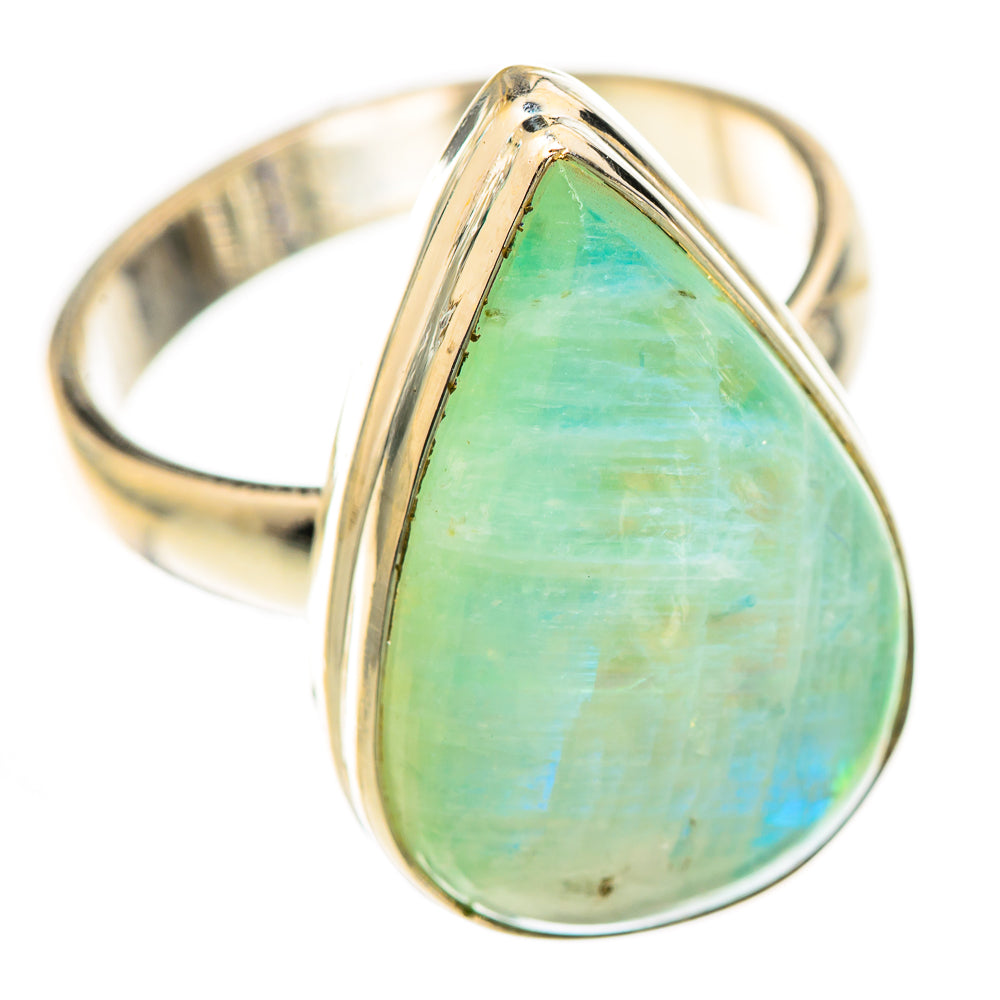 Green Moonstone Rings handcrafted by Ana Silver Co - RING124688 - Photo 2