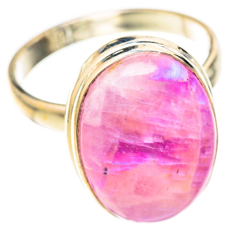 Pink Moonstone Rings handcrafted by Ana Silver Co - RING124691 - Photo 2
