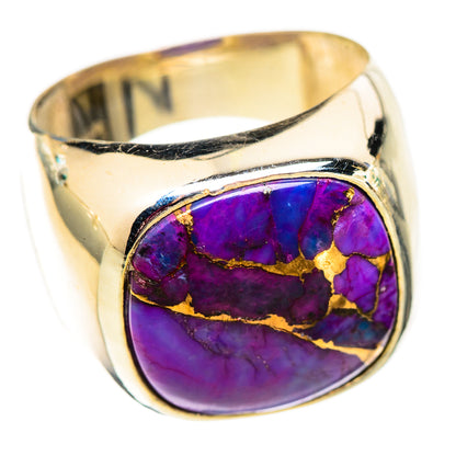 Purple Copper Composite Turquoise Rings handcrafted by Ana Silver Co - RING124694 - Photo 2