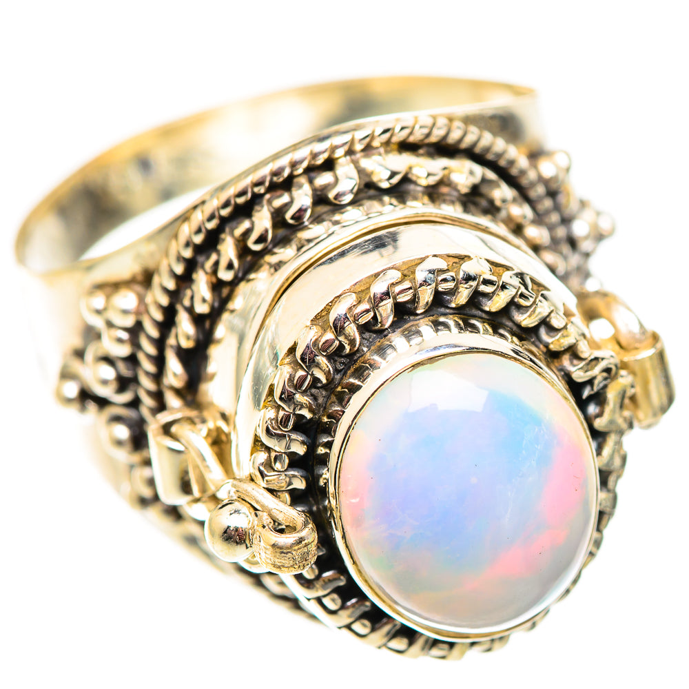Ethiopian Opal Rings handcrafted by Ana Silver Co - RING124695 - Photo 2
