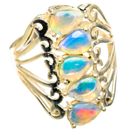 Ethiopian Opal Rings handcrafted by Ana Silver Co - RING124696 - Photo 2