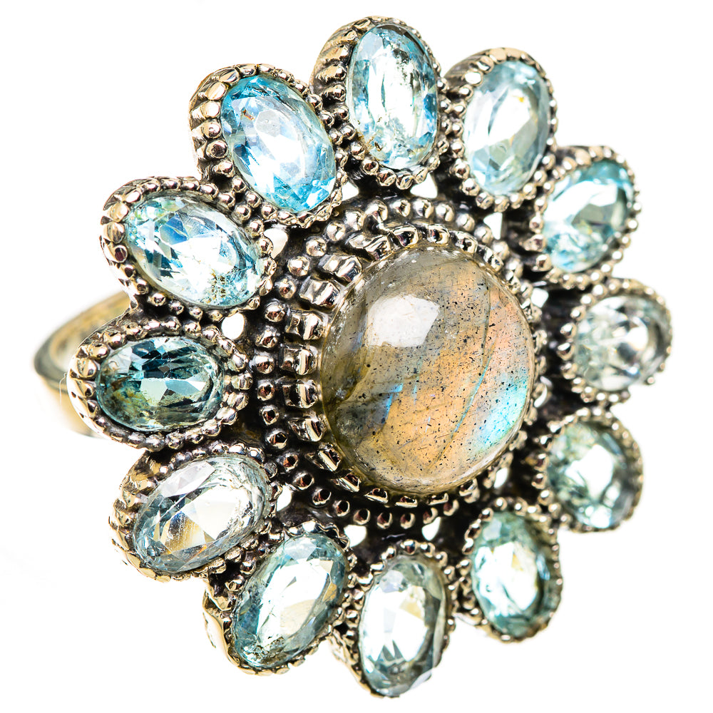 Labradorite Rings handcrafted by Ana Silver Co - RING124706 - Photo 2