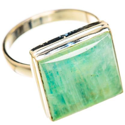 Green Moonstone Rings handcrafted by Ana Silver Co - RING124713 - Photo 2