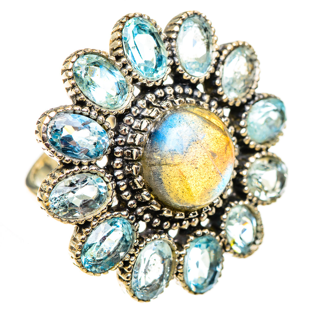Labradorite Rings handcrafted by Ana Silver Co - RING124733 - Photo 2
