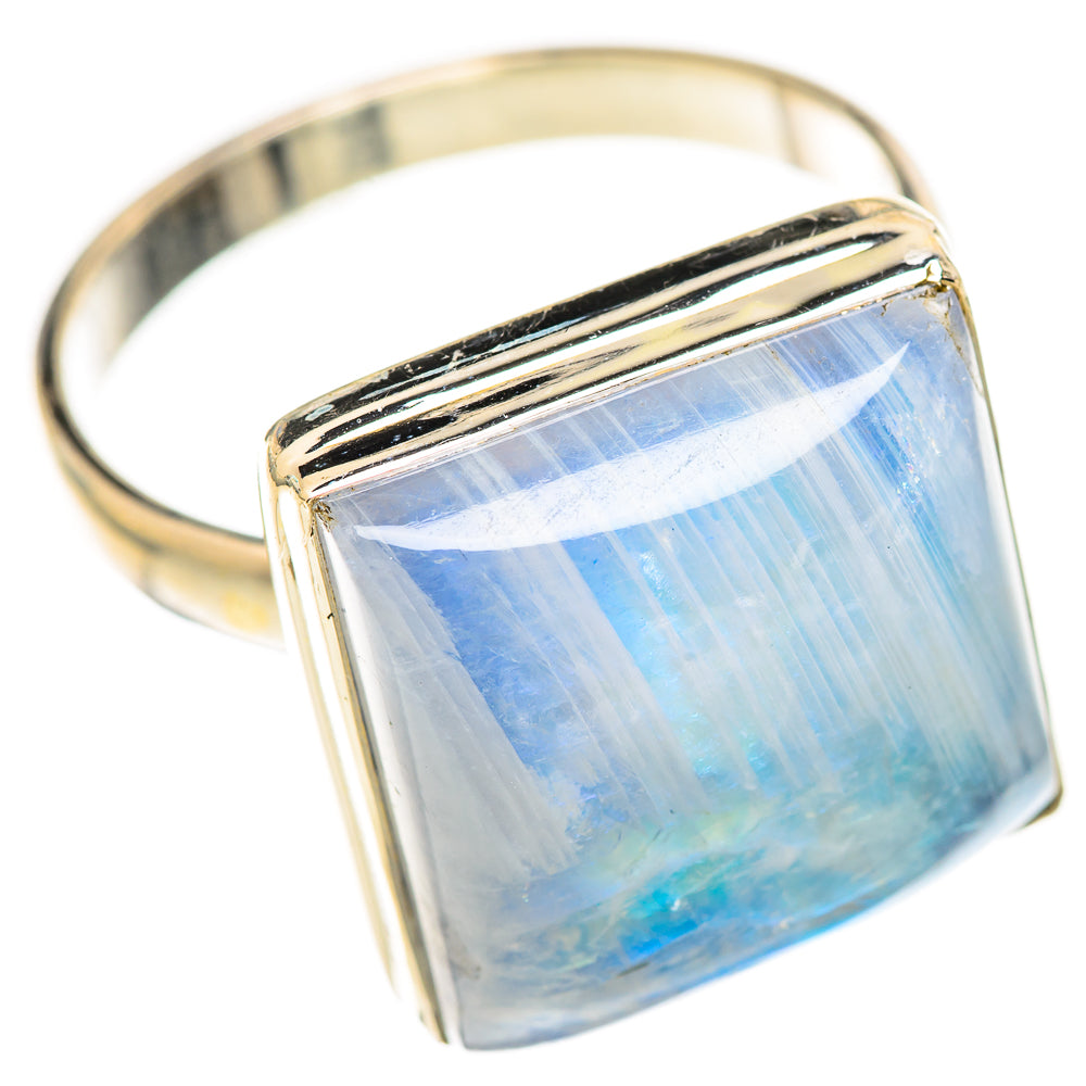 Rainbow Moonstone Rings handcrafted by Ana Silver Co - RING124737 - Photo 2