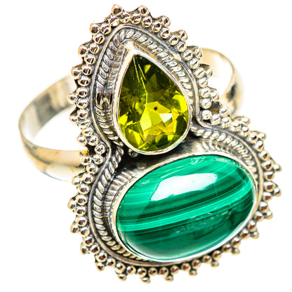 Malachite Rings handcrafted by Ana Silver Co - RING124743 - Photo 2