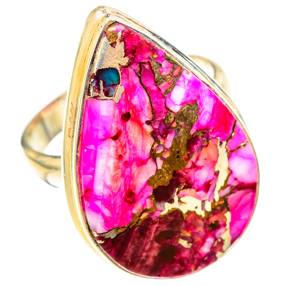 Purple Copper Composite Turquoise Rings handcrafted by Ana Silver Co - RING124746 - Photo 2