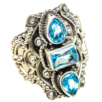 Swiss Blue Topaz Rings handcrafted by Ana Silver Co - RING124791 - Photo 2