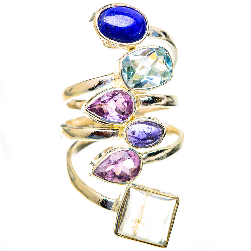 Rainbow Moonstone Rings handcrafted by Ana Silver Co - RING124796 - Photo 2