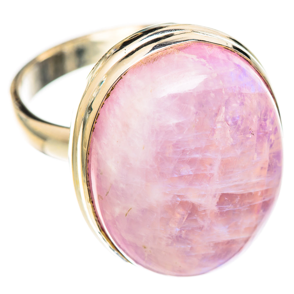 Pink Moonstone Rings handcrafted by Ana Silver Co - RING124810 - Photo 2