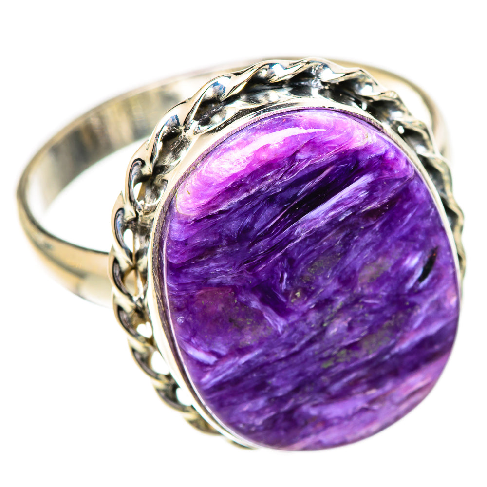 Charoite Rings handcrafted by Ana Silver Co - RING124811 - Photo 2