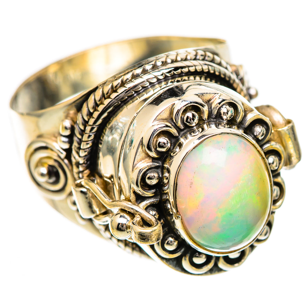 Ethiopian Opal Rings handcrafted by Ana Silver Co - RING124817 - Photo 2