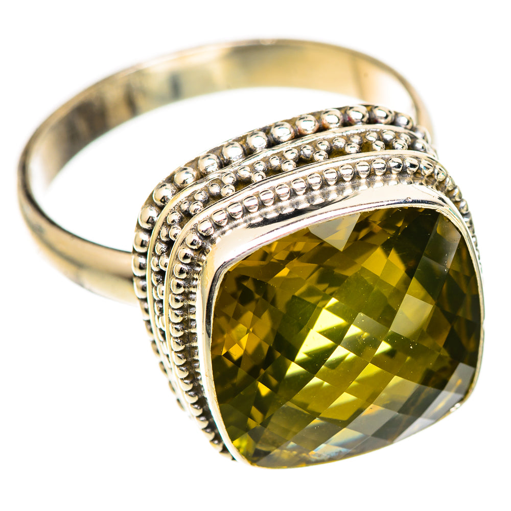 Olive Quartz Rings handcrafted by Ana Silver Co - RING124820 - Photo 2