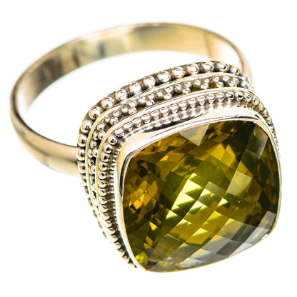 Olive Quartz Rings handcrafted by Ana Silver Co - RING124820 - Photo 2