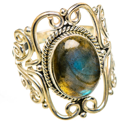 Labradorite Rings handcrafted by Ana Silver Co - RING124824 - Photo 2