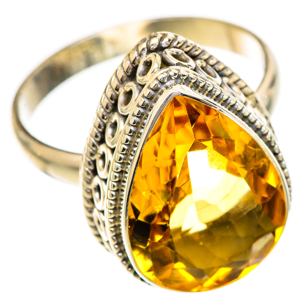 Citrine Rings handcrafted by Ana Silver Co - RING124834 - Photo 2