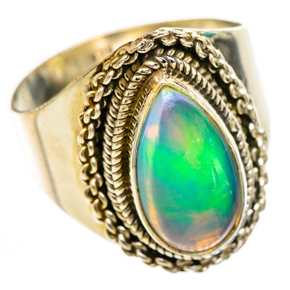 Ethiopian Opal Rings handcrafted by Ana Silver Co - RING124843 - Photo 2