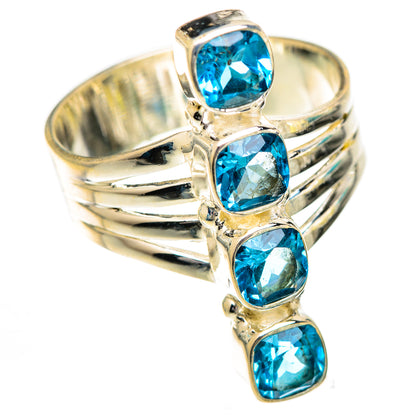 Swiss Blue Topaz Rings handcrafted by Ana Silver Co - RING124847 - Photo 2