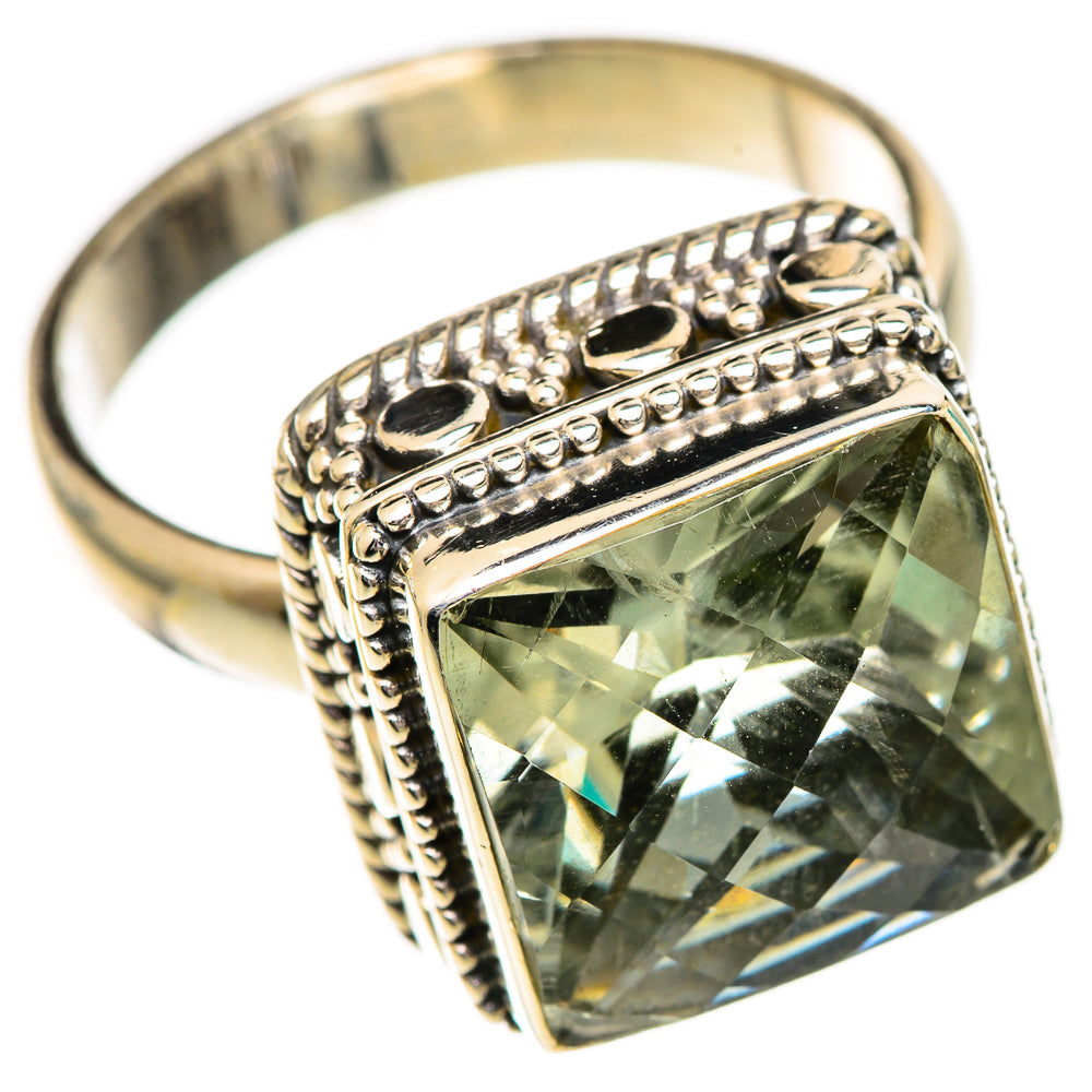 Green Amethyst Rings handcrafted by Ana Silver Co - RING124853 - Photo 2