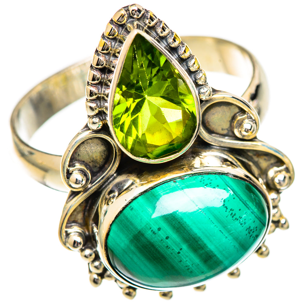 Malachite Rings handcrafted by Ana Silver Co - RING124854 - Photo 2