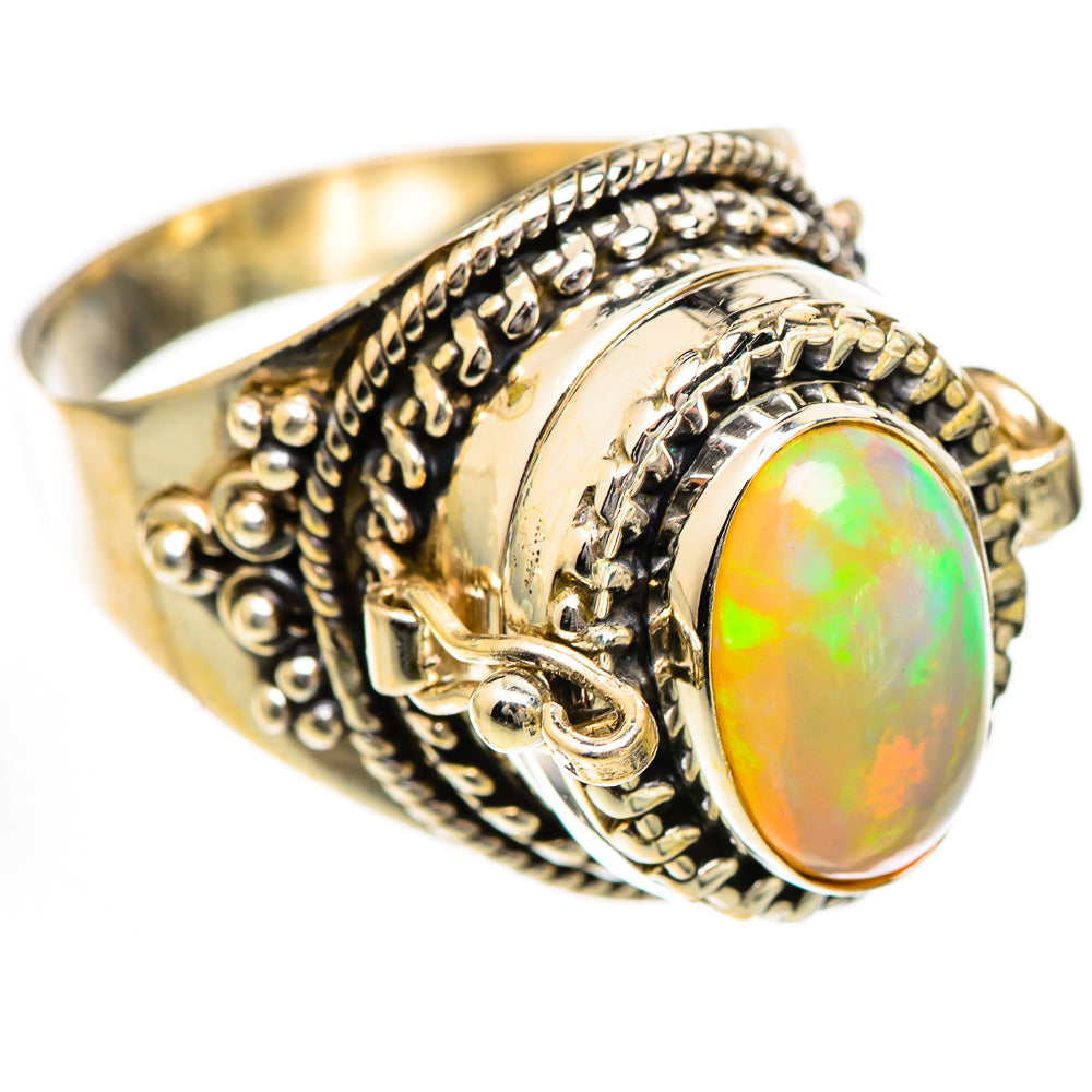 Ethiopian Opal Rings handcrafted by Ana Silver Co - RING124866 - Photo 2
