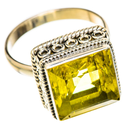 Lemon Quartz Rings handcrafted by Ana Silver Co - RING124869 - Photo 2