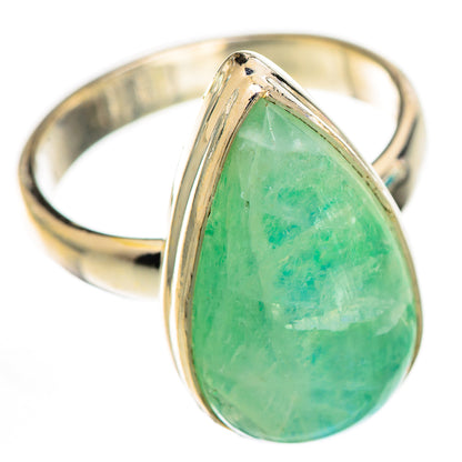 Green Moonstone Rings handcrafted by Ana Silver Co - RING124878 - Photo 2
