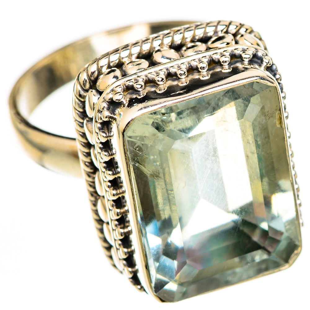Green Amethyst Rings handcrafted by Ana Silver Co - RING124879 - Photo 2