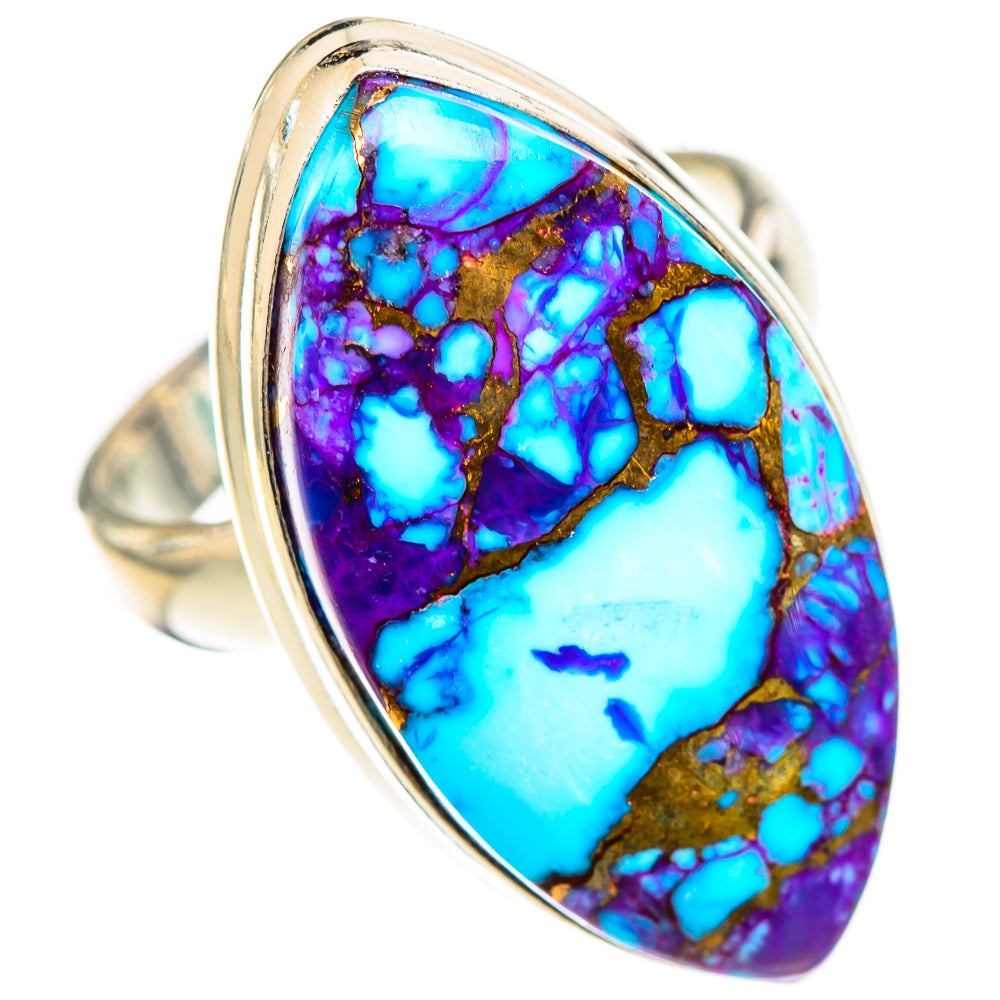 Purple Copper Composite Turquoise Rings handcrafted by Ana Silver Co - RING124884 - Photo 2