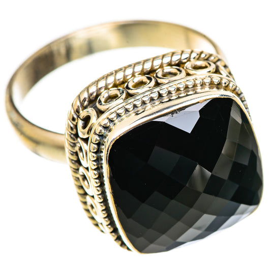Black Onyx Rings handcrafted by Ana Silver Co - RING124887 - Photo 2