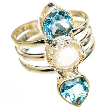 Rainbow Moonstone Rings handcrafted by Ana Silver Co - RING124900 - Photo 2