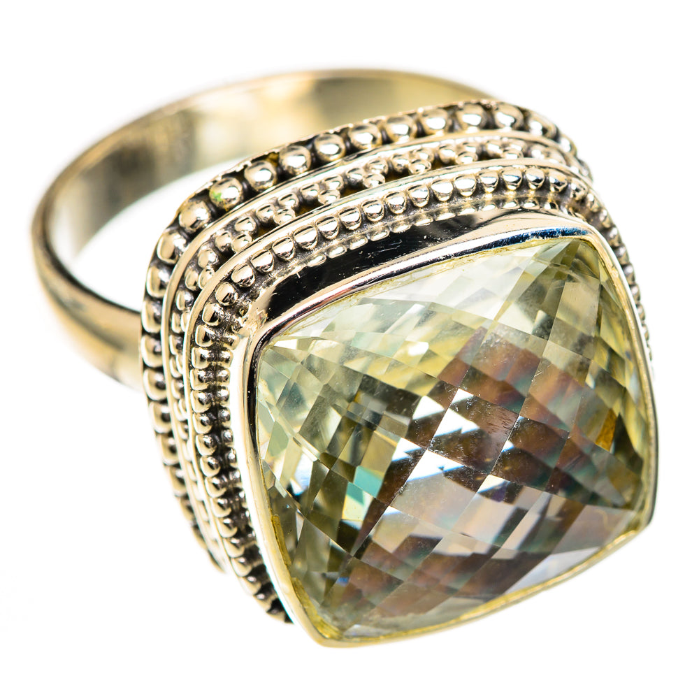 Green Amethyst Rings handcrafted by Ana Silver Co - RING124903 - Photo 2