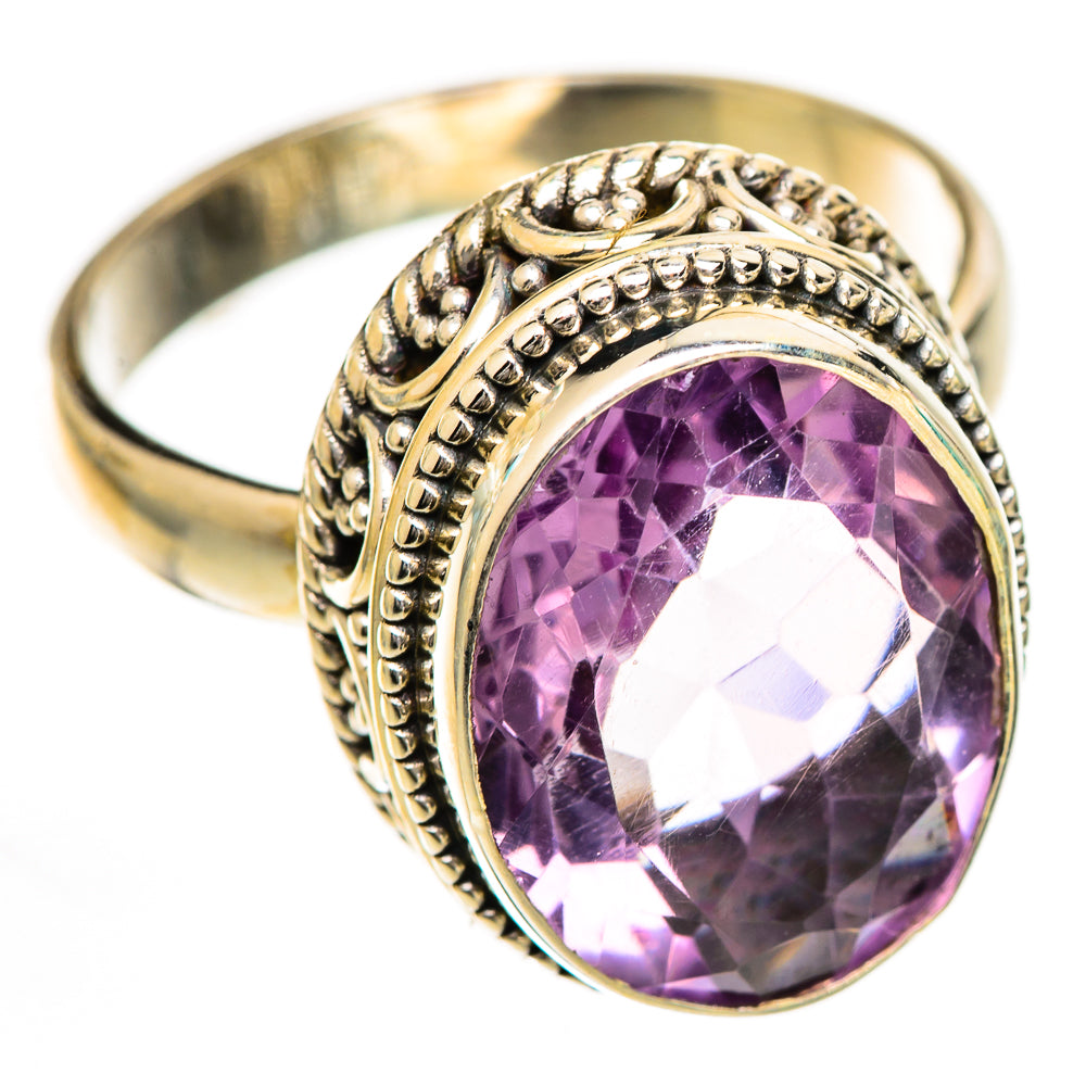 Pink Amethyst Rings handcrafted by Ana Silver Co - RING124907 - Photo 2