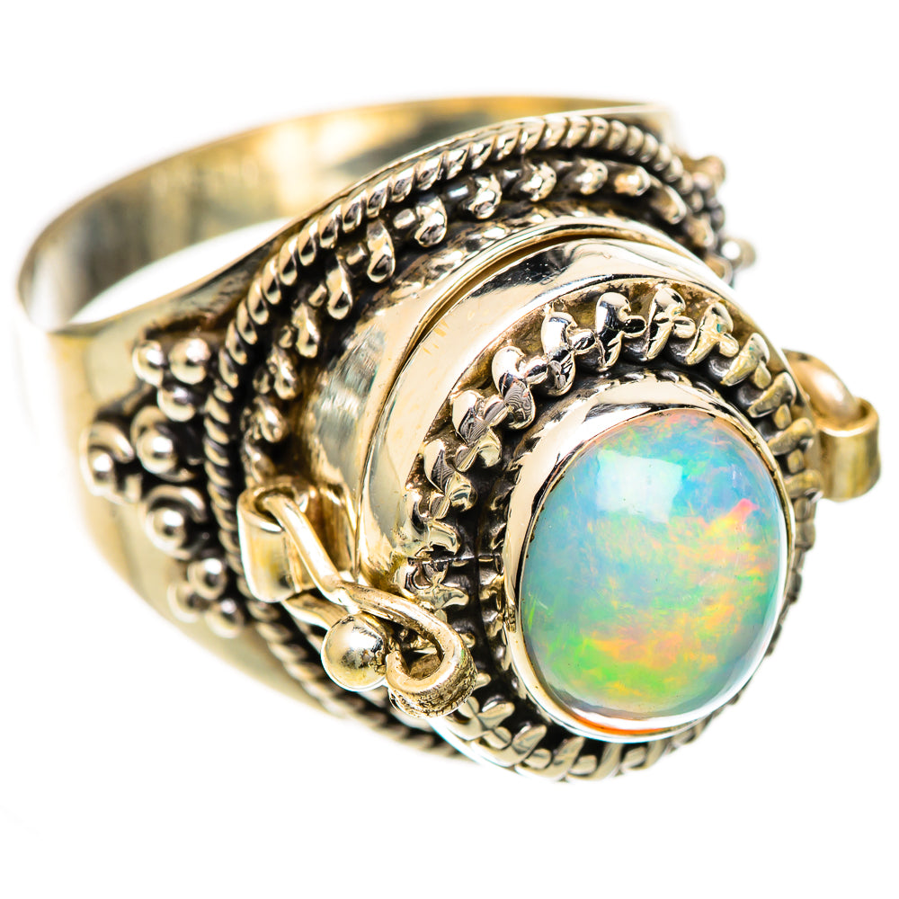 Ethiopian Opal Rings handcrafted by Ana Silver Co - RING124915 - Photo 2