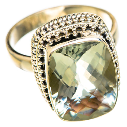 Green Amethyst Rings handcrafted by Ana Silver Co - RING124927 - Photo 2