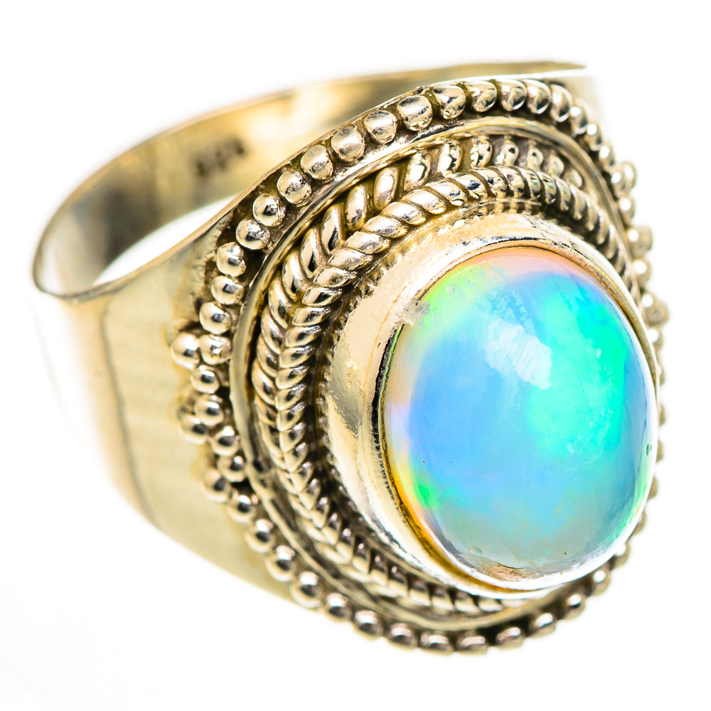 Ethiopian Opal Rings handcrafted by Ana Silver Co - RING124936 - Photo 2