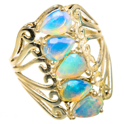 Ethiopian Opal Rings handcrafted by Ana Silver Co - RING124937 - Photo 2