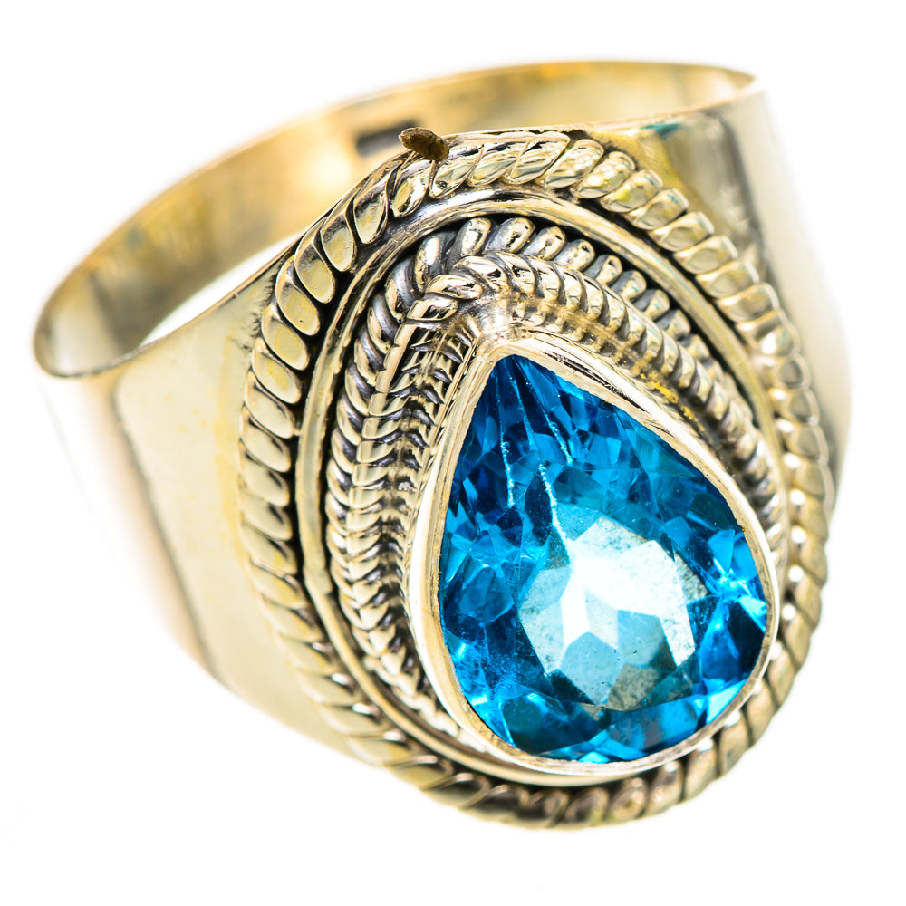 Swiss Blue Topaz Rings handcrafted by Ana Silver Co - RING124939 - Photo 2