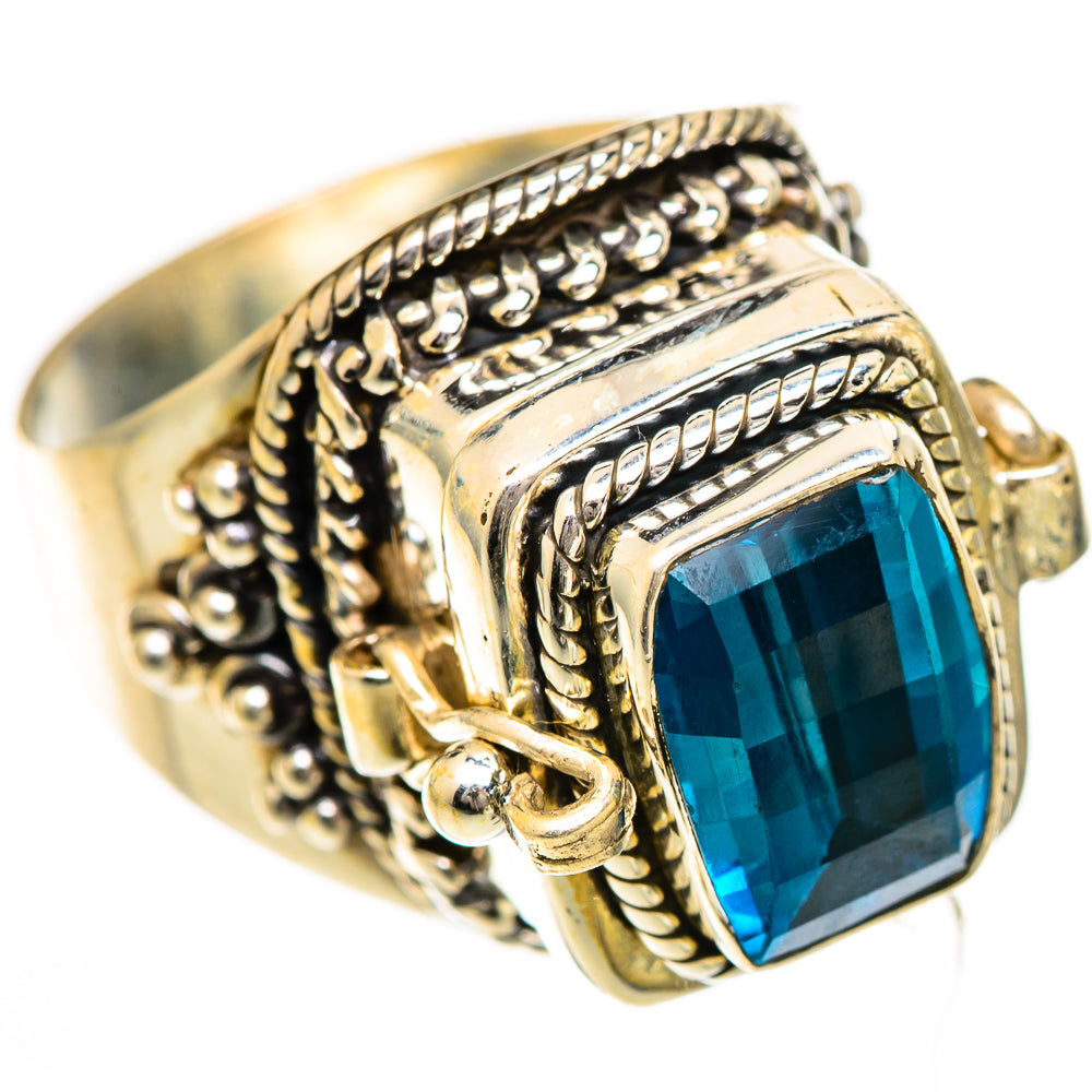 Swiss Blue Topaz Rings handcrafted by Ana Silver Co - RING124943 - Photo 2