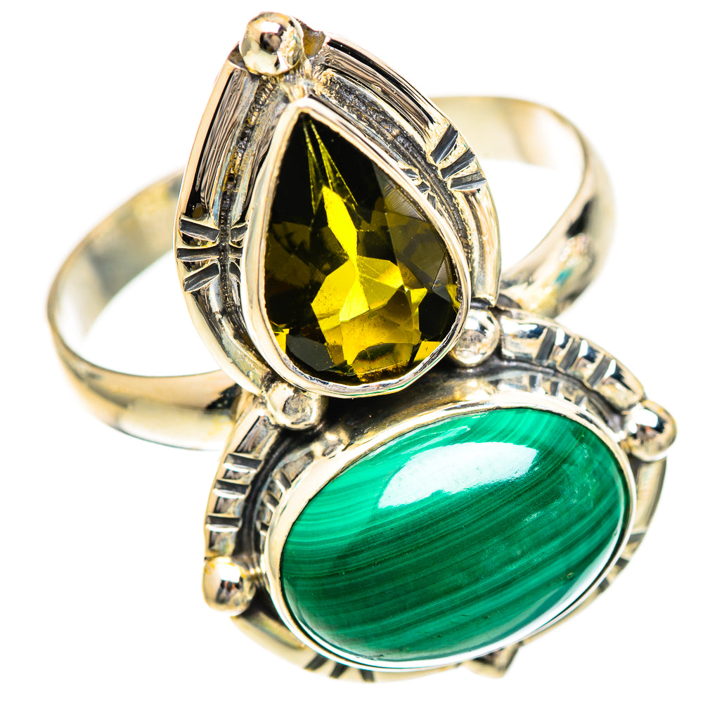 Malachite Rings handcrafted by Ana Silver Co - RING124947 - Photo 2
