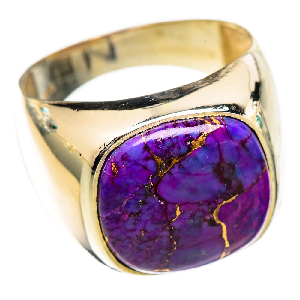 Purple Copper Composite Turquoise Rings handcrafted by Ana Silver Co - RING124950 - Photo 2