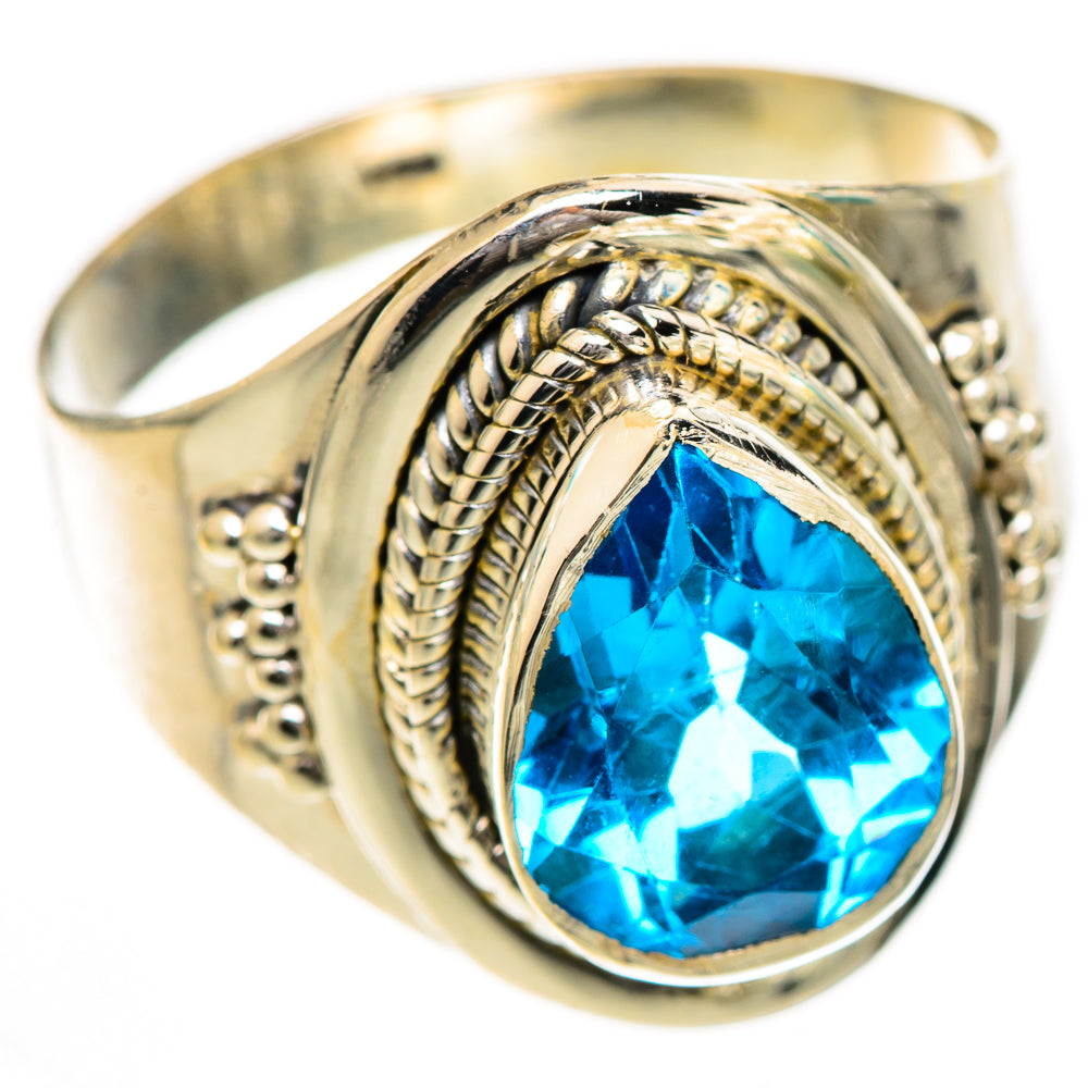Swiss Blue Topaz Rings handcrafted by Ana Silver Co - RING124957 - Photo 2