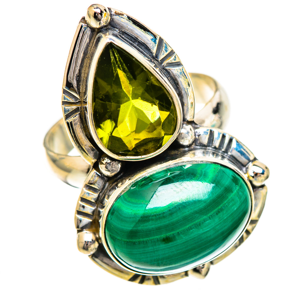 Malachite Rings handcrafted by Ana Silver Co - RING124965 - Photo 2