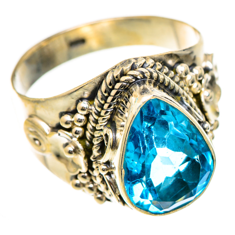 Swiss Blue Topaz Rings handcrafted by Ana Silver Co - RING124989 - Photo 2