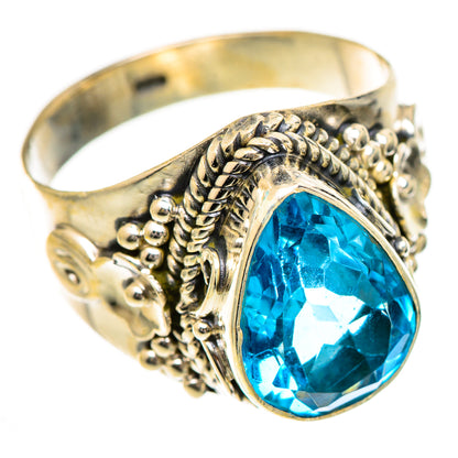 Swiss Blue Topaz Rings handcrafted by Ana Silver Co - RING124989 - Photo 2